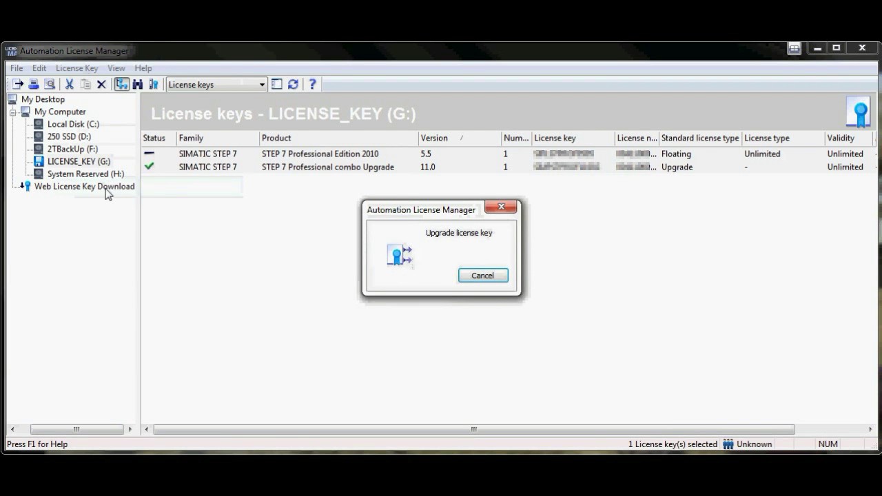 siemens step 7 license key download