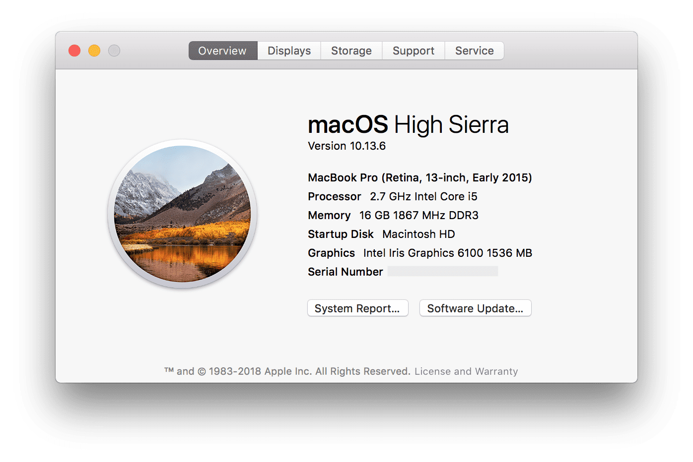 mac high sierra disable high performance graphics for an application